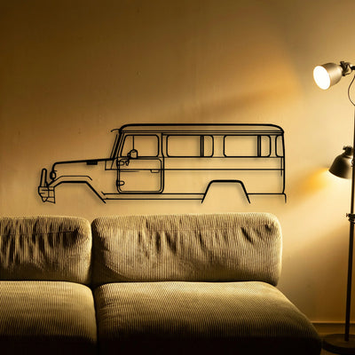 BJ45 1984 Classic Silhouette Metal Wall Art - Tinvibe
