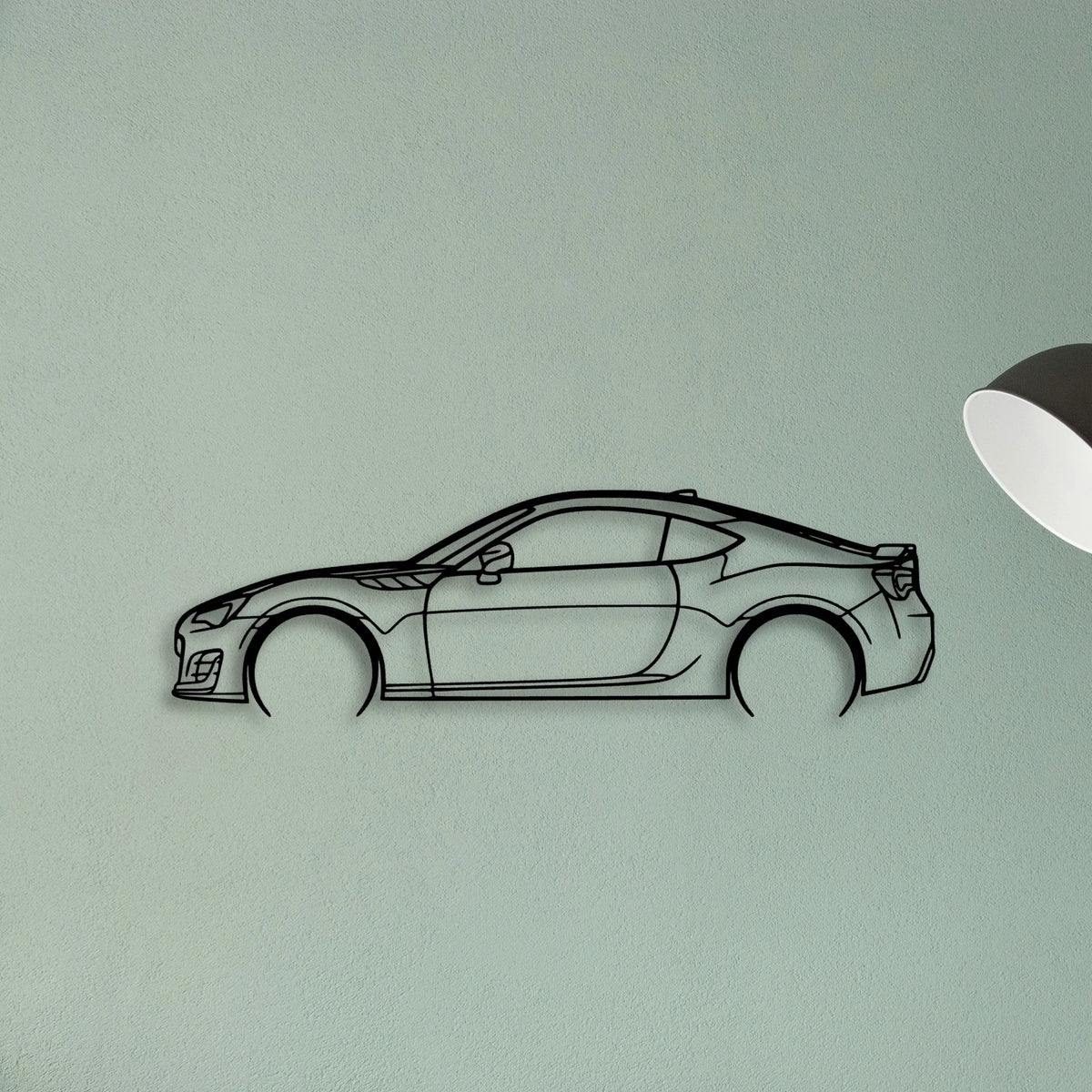 BRZ 2 Classic Silhouette Metal Wall Art - Tinvibe
