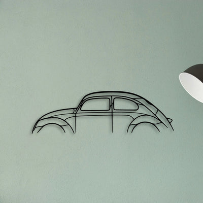 Beetle Classic Silhouette Metal Wall Art - Tinvibe