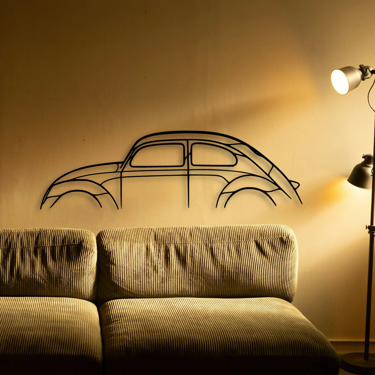 Beetle Classic Silhouette Metal Wall Art - Tinvibe