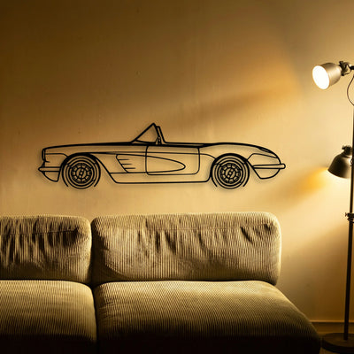 C1 1960 Classic Silhouette Metal Wall Art - Tinvibe