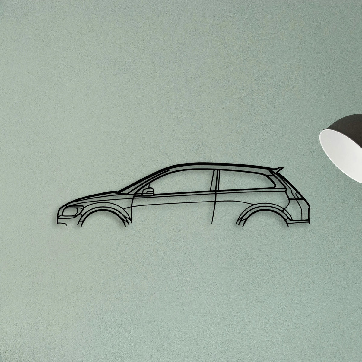 C30 2007 Classic Silhouette Metal Wall Art - Tinvibe
