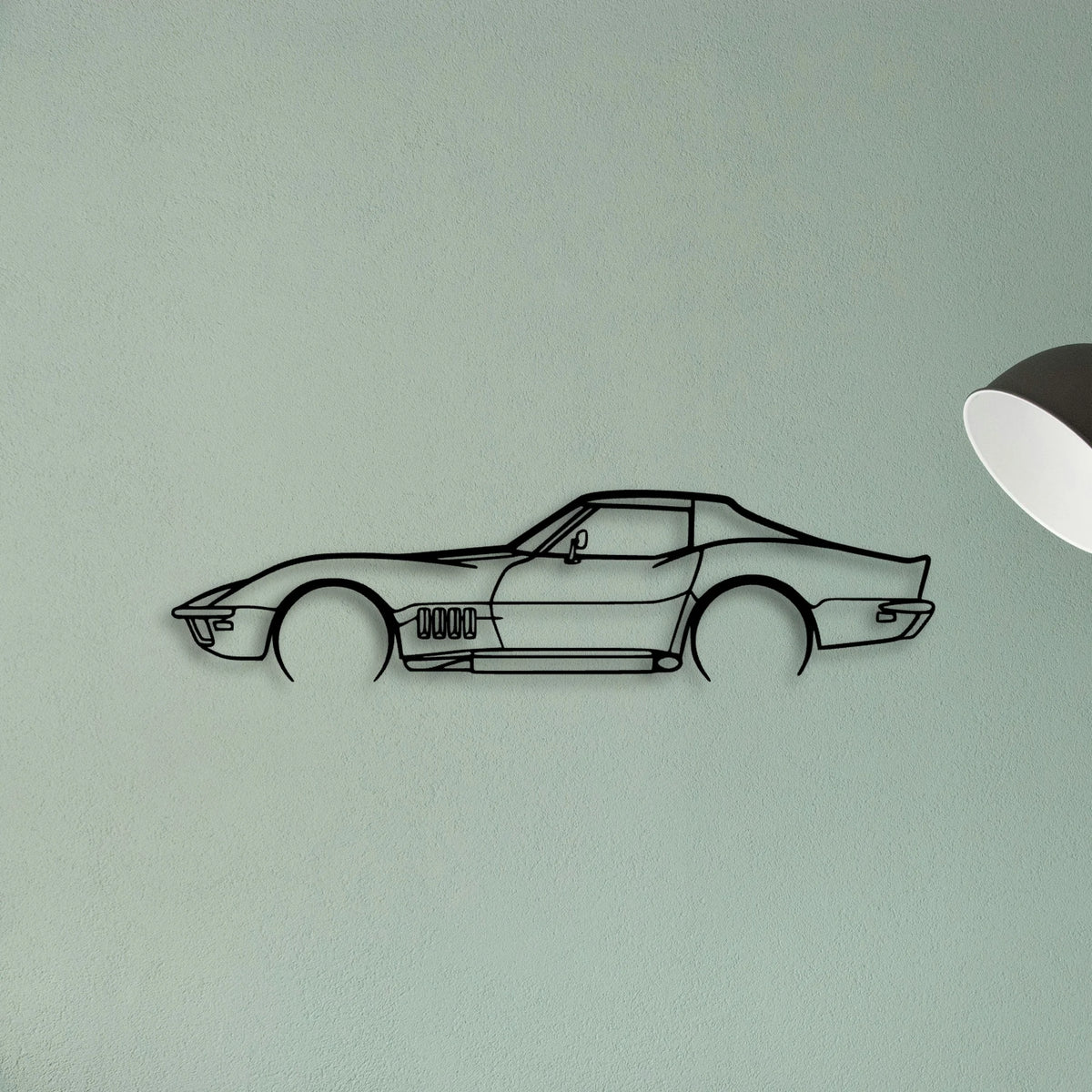 C3 1969 Classic Silhouette Metal Wall Art - Tinvibe