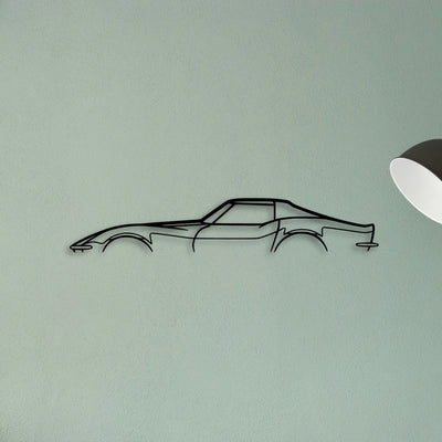C3 1970 Classic Silhouette Metal Wall Art - Tinvibe