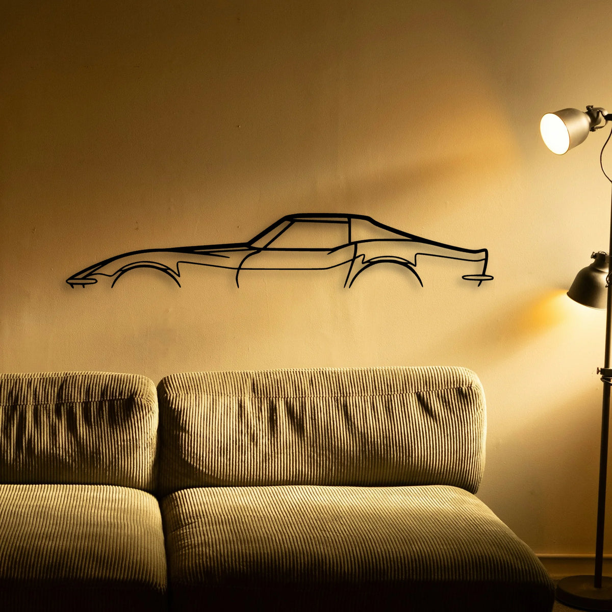 C3 1970 Classic Silhouette Metal Wall Art - Tinvibe