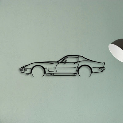 C3 1973 Classic Silhouette Metal Wall Art - Tinvibe