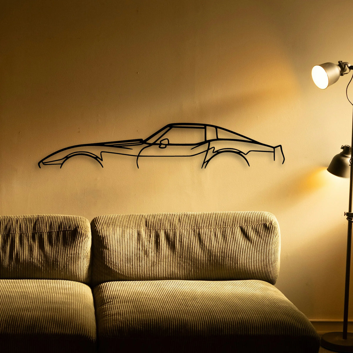 C3 1979 Classic Silhouette Metal Wall Art - Tinvibe