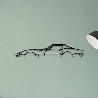C3 L48 1973 Classic Silhouette Metal Wall Art - Tinvibe