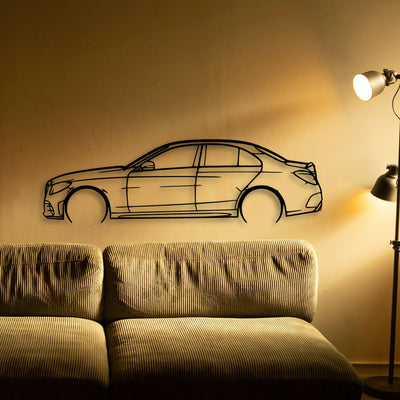 C43AMG 2 Classic Silhouette Metal Wall Art - Tinvibe