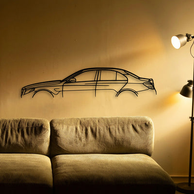 C63S 2017 Classic Silhouette Metal Wall Art - Tinvibe