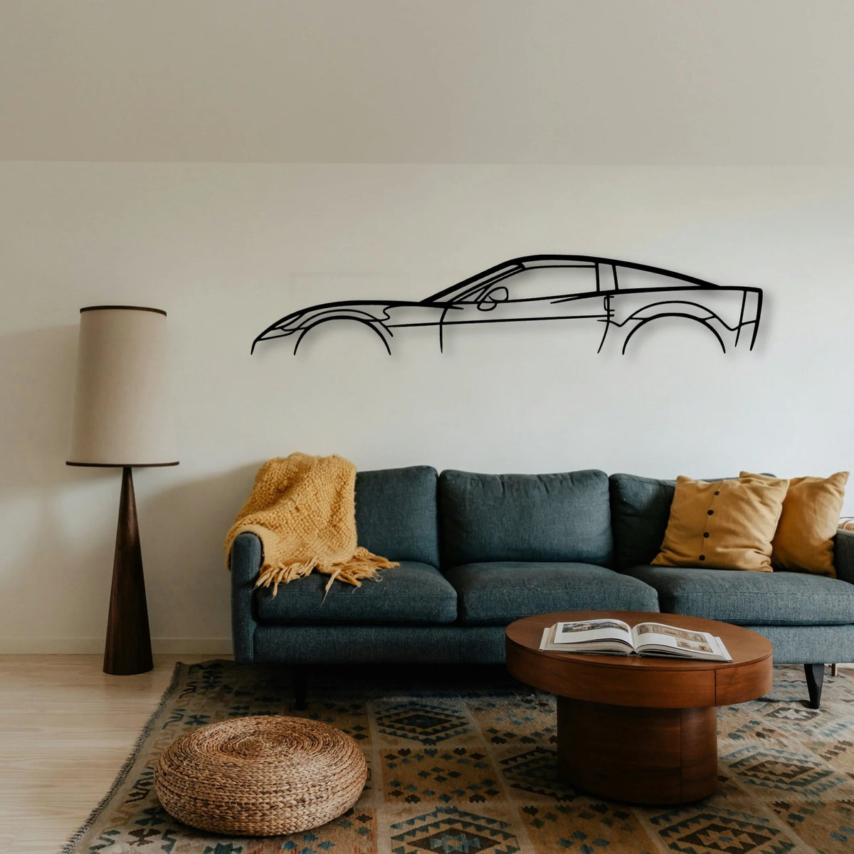 C6 Metal Classic Silhouette Metal Wall Art - Tinvibe
