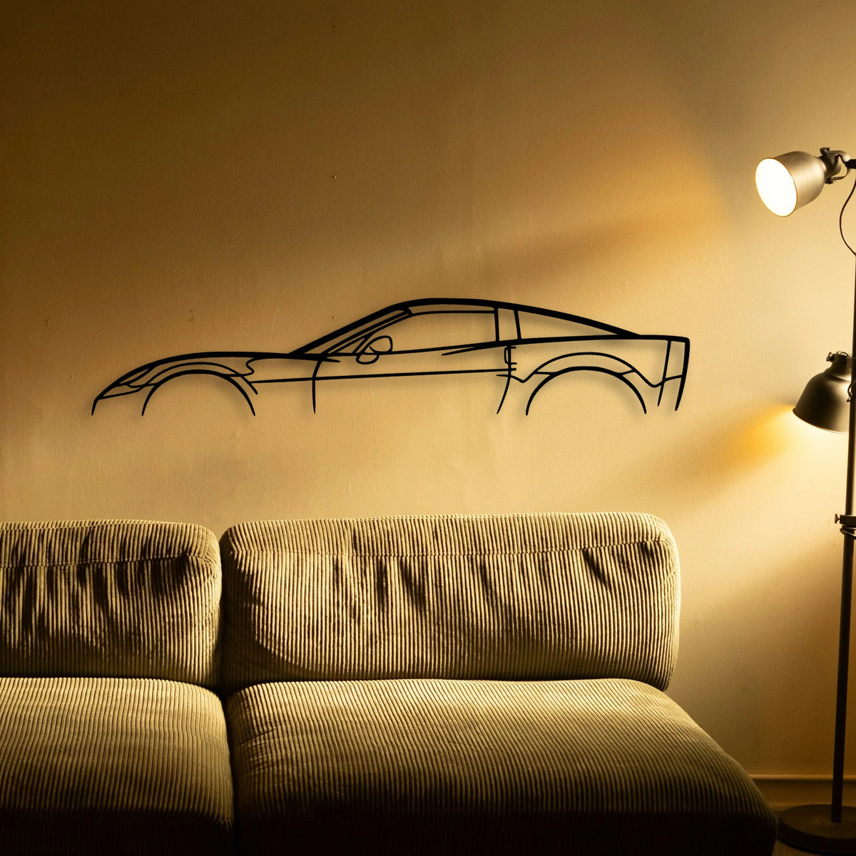 C6 Metal Classic Silhouette Metal Wall Art - Tinvibe