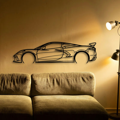 C8 HTC 2 Classic Silhouette Metal Wall Art - Tinvibe