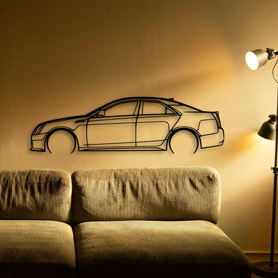 C V Classic Silhouette Metal Wall Art - Tinvibe