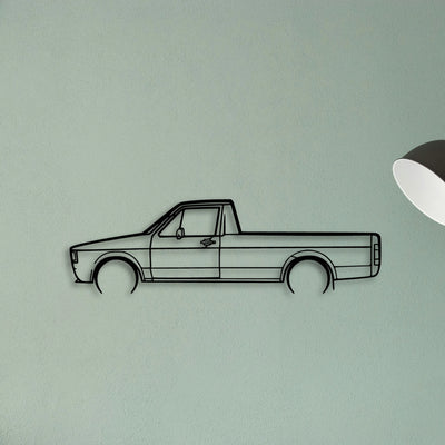 Caddy 1981 Classic Silhouette Metal Wall Art - Tinvibe