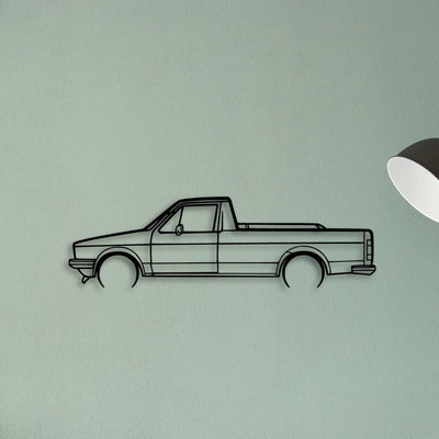 Caddy 1992 Classic Silhouette Metal Wall Art - Tinvibe