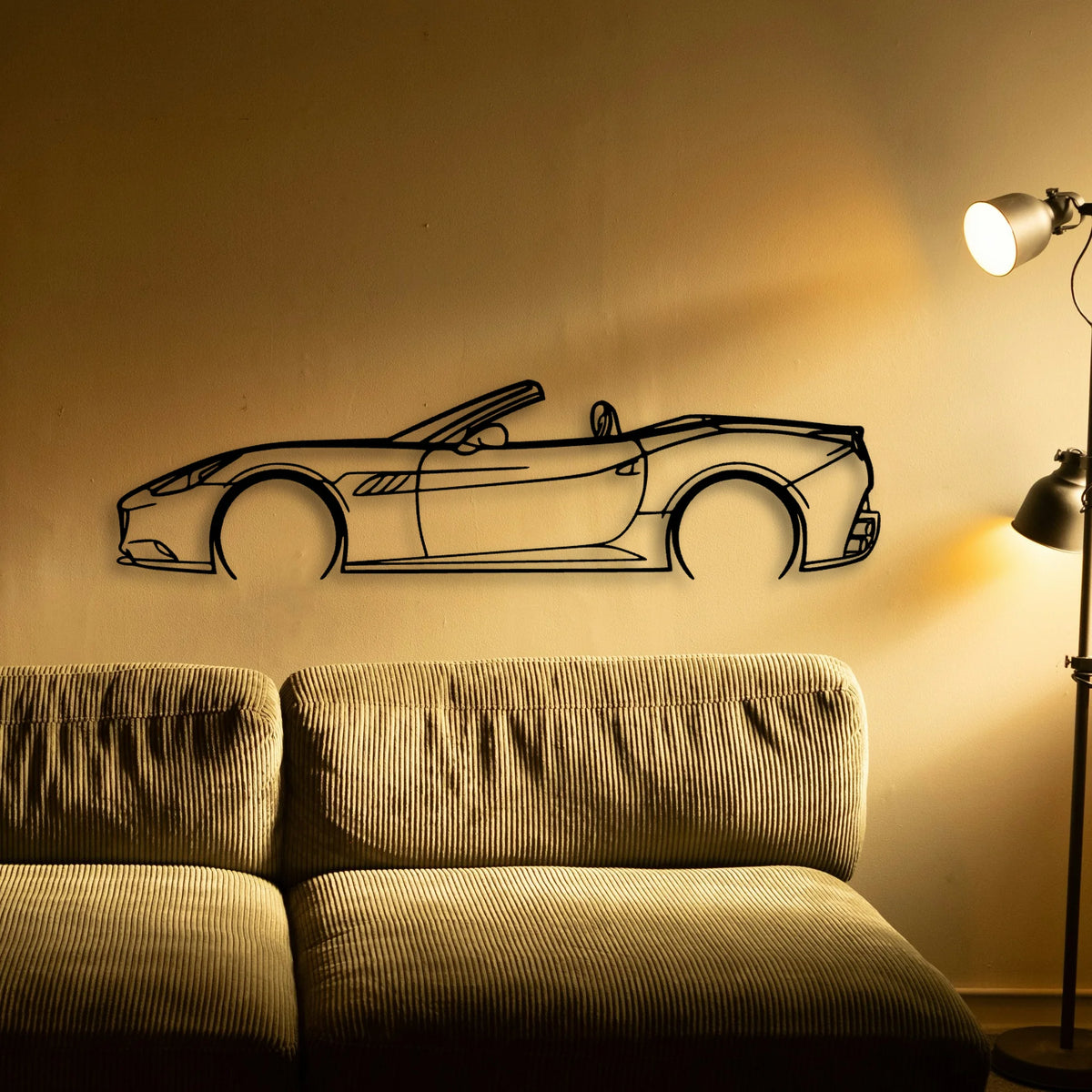 California Classic Silhouette Metal Wall Art - Tinvibe