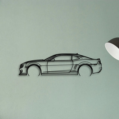 Camaro Classic Silhouette Metal Wall Art - Tinvibe