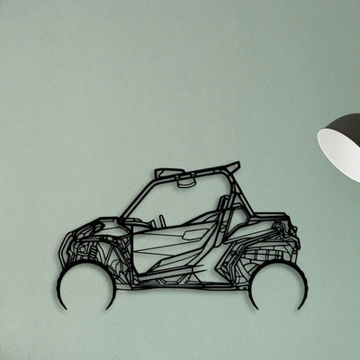 CAN AM Maverick 1000R Classic Silhouette Metal Wall Art - Tinvibe