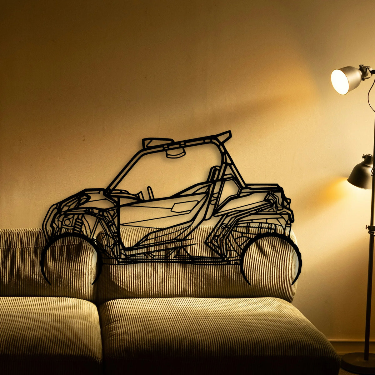 CAN AM Maverick 1000R Classic Silhouette Metal Wall Art - Tinvibe