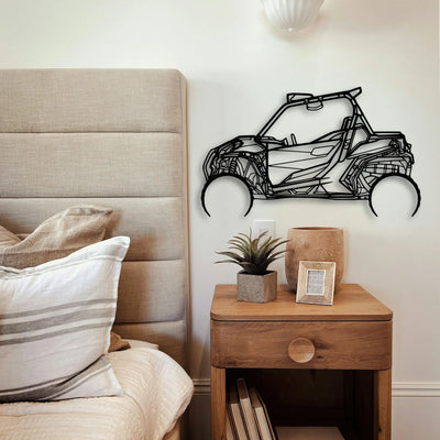 CAN AM Maverick 1000R Classic Silhouette Metal Wall Art - Tinvibe