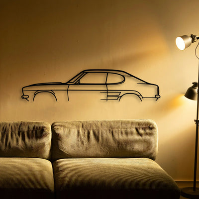 Capri 1969 Classic Silhouette Metal Wall Art - Tinvibe