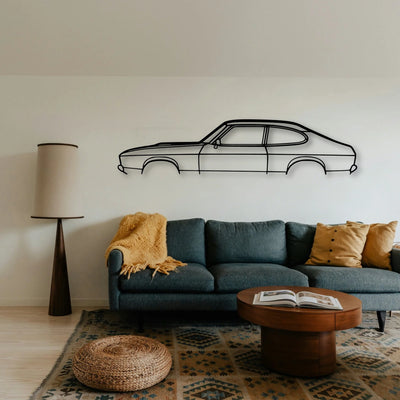Capri 1976 Classic Silhouette Metal Wall Art - Tinvibe