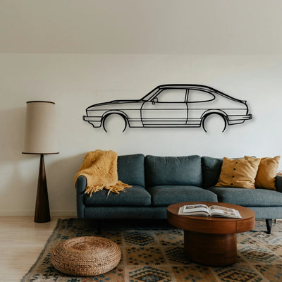 Capri 1986 Classic Silhouette Metal Wall Art - Tinvibe