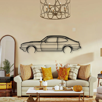 Capri 1986 Classic Silhouette Metal Wall Art - Tinvibe