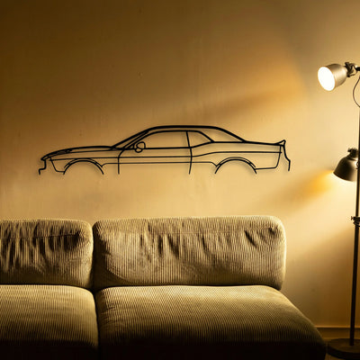 Challenger SXT 2020 Classic Silhouette Metal Wall Art - Tinvibe