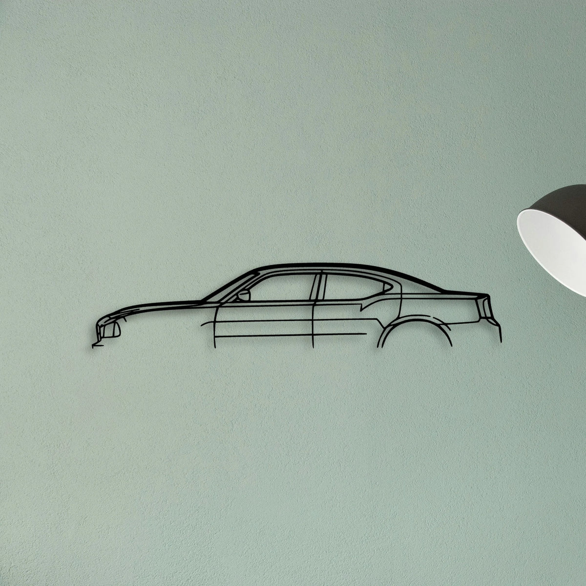 Charger 2008 Classic Silhouette Metal Wall Art - Tinvibe