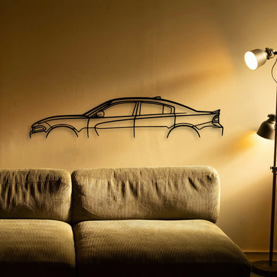Charger SXT 2016 Classic Silhouette Metal Wall Art - Tinvibe