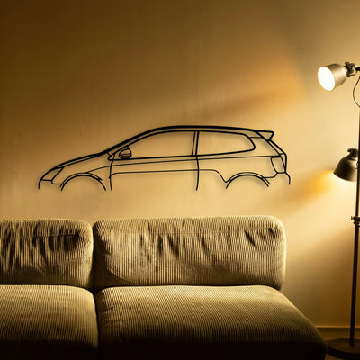 Civic Type R EP3 Classic Silhouette Metal Wall Art - Tinvibe