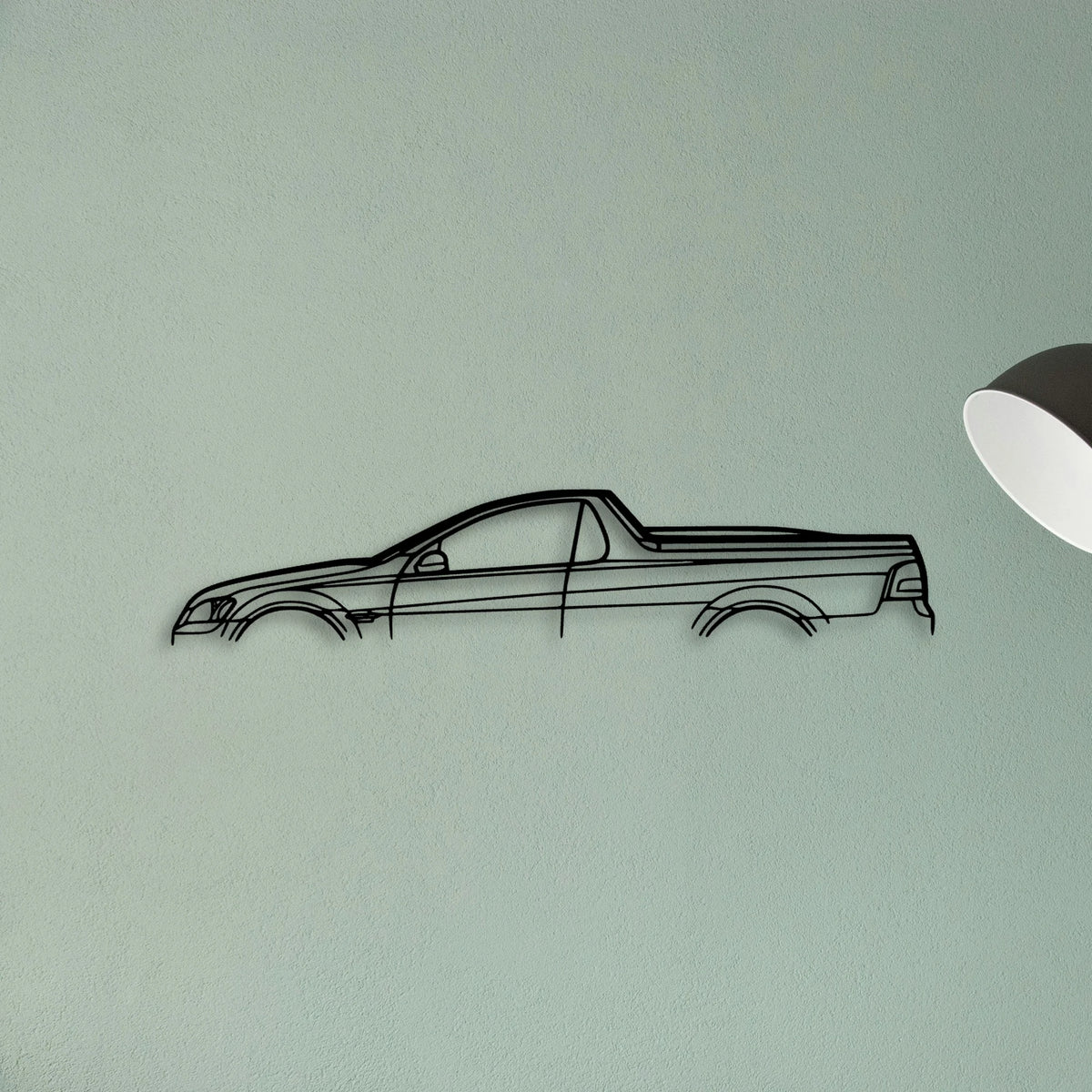 Commodore UTE 2011 Classic Silhouette Metal Wall Art - Tinvibe
