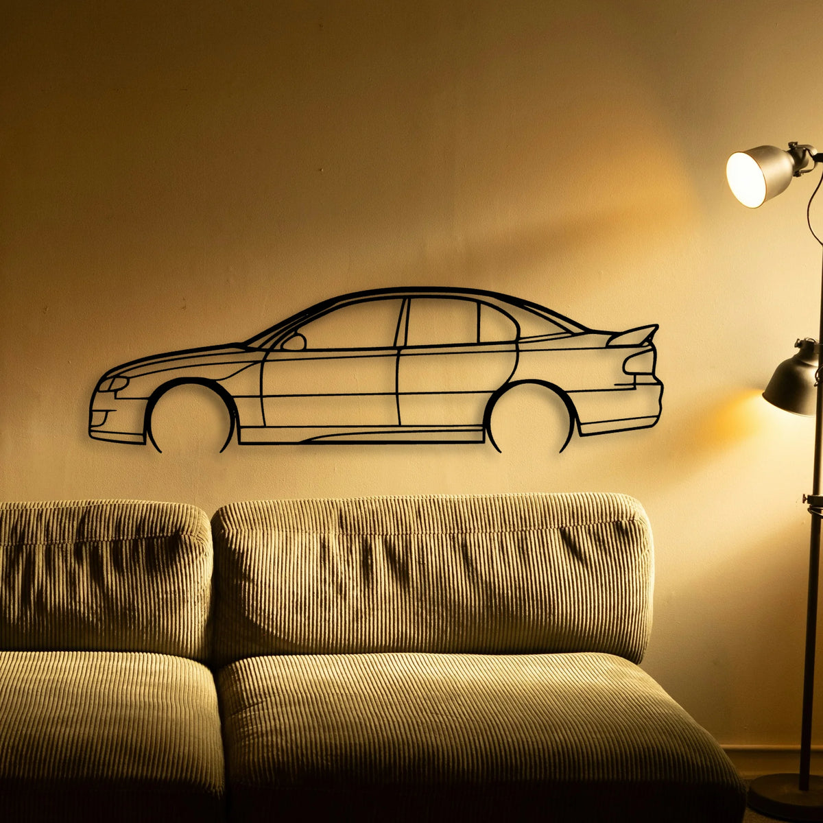 Commodore VX GTS Classic Silhouette Metal Wall Art - Tinvibe