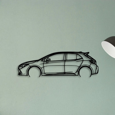 Corolla 2019 Classic Silhouette Metal Wall Art - Tinvibe