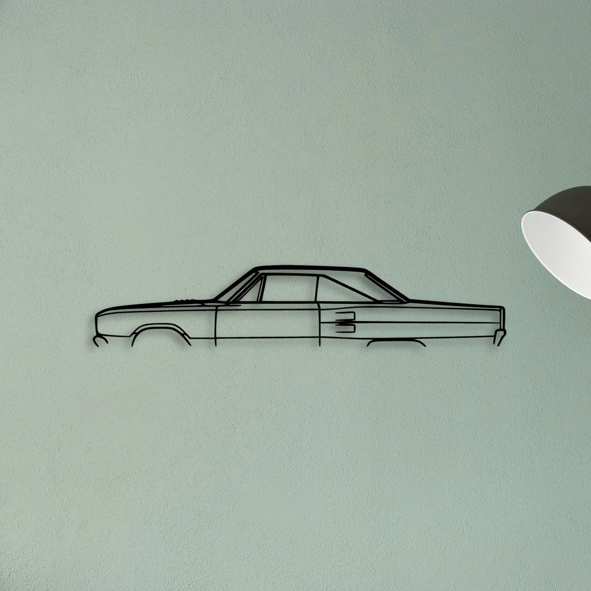 Coronet 1967 2 Classic Silhouette Metal Wall Art - Tinvibe