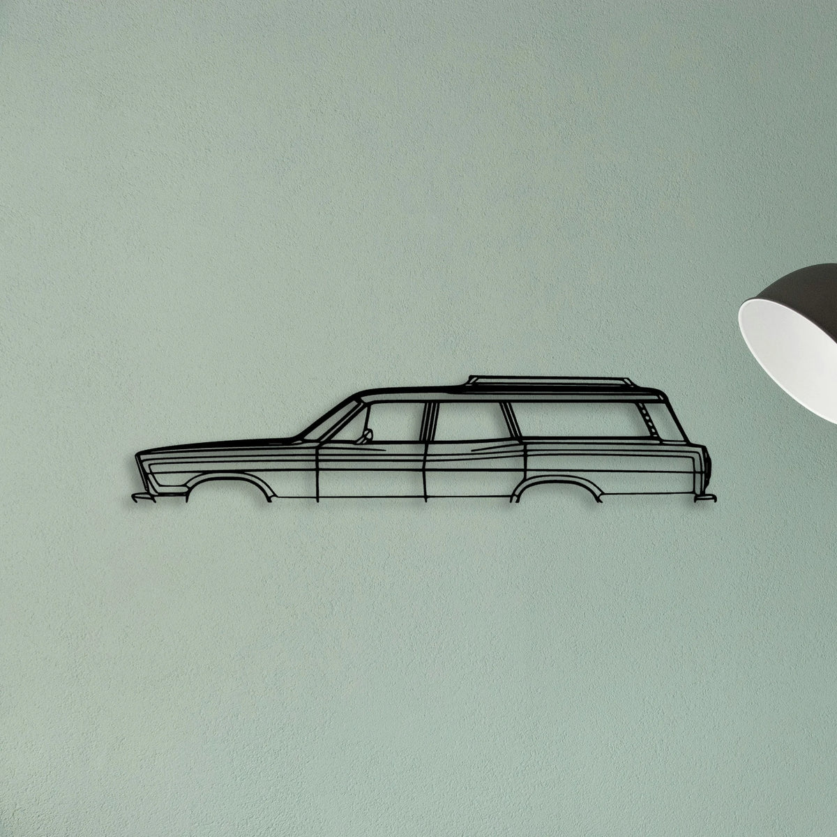 Country Squire 1967 Classic Silhouette Metal Wall Art - Tinvibe