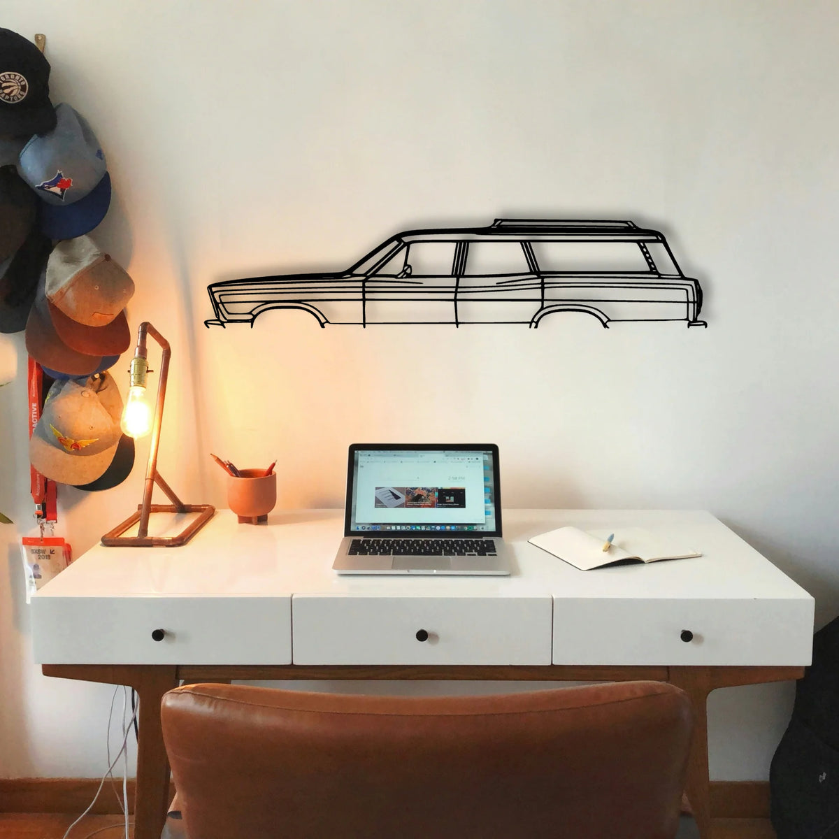 Country Squire 1967 Classic Silhouette Metal Wall Art - Tinvibe