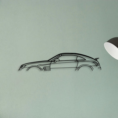 Crossfire Coupe 2007 Classic Silhouette Metal Wall Art - Tinvibe