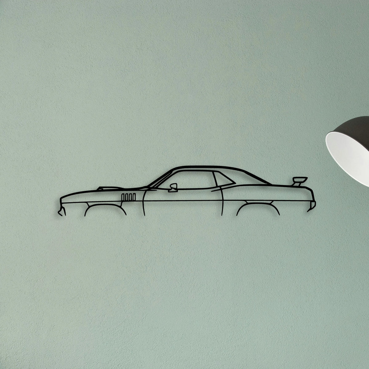 Cuda 1971 Classic Silhouette Metal Wall Art - Tinvibe