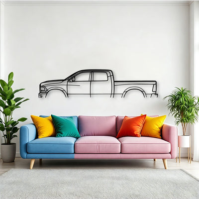 Cummins 3500 Classic Silhouette Metal Wall Art - Tinvibe