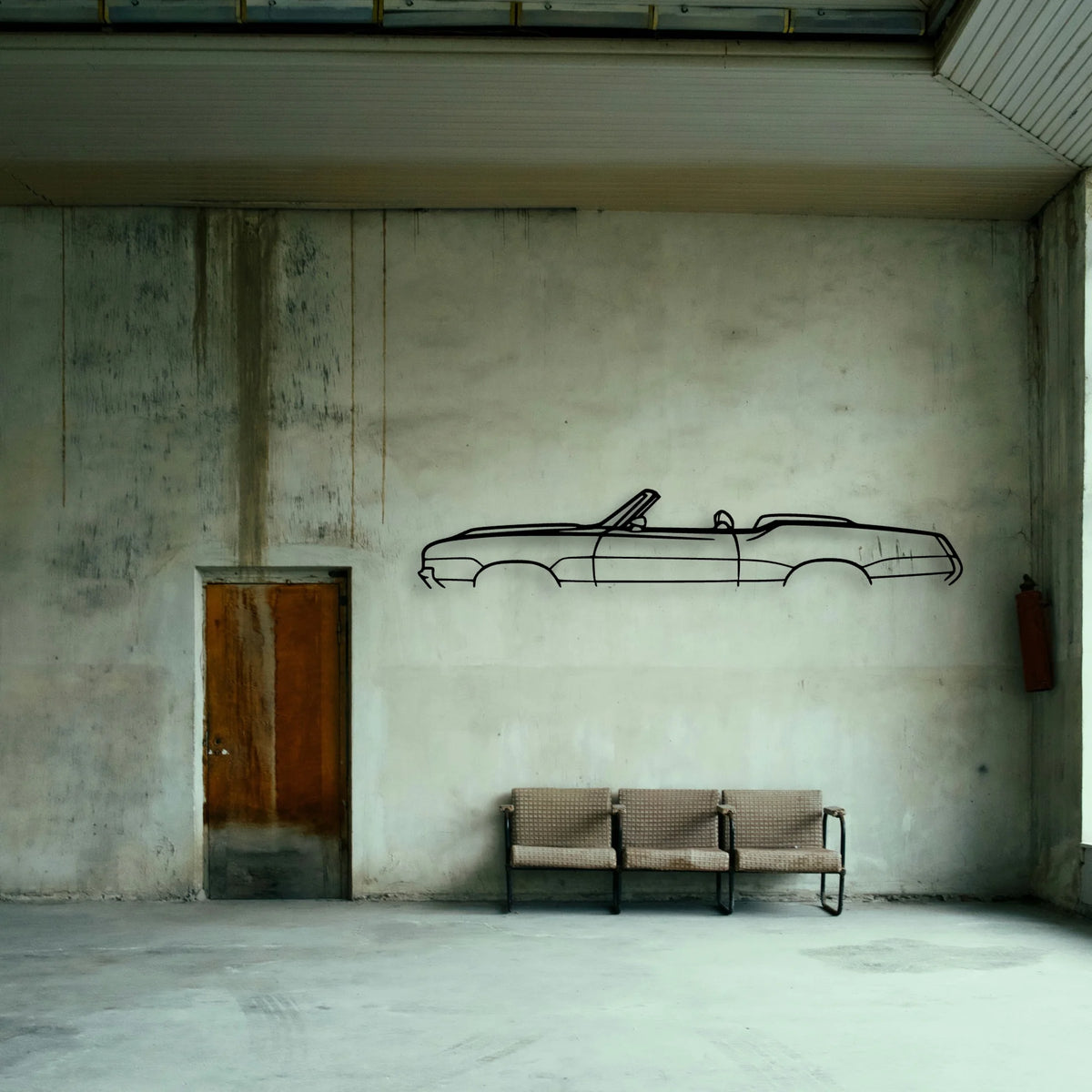 Cutlass Supreme Classic Silhouette Metal Wall Art - Tinvibe