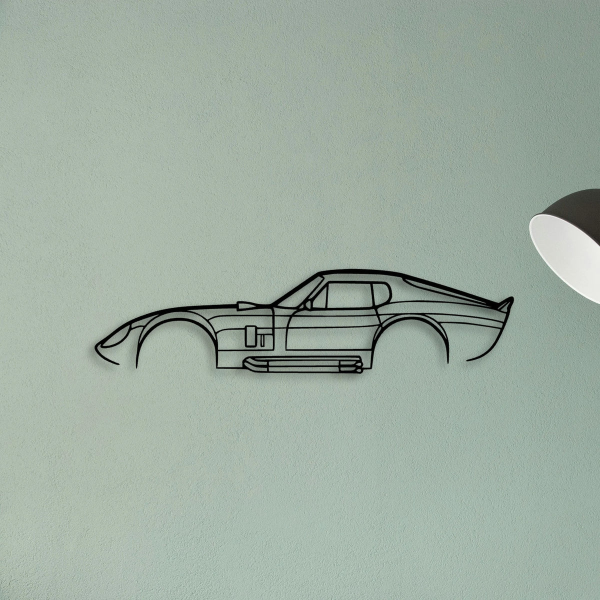 Daytona 1965 2 Classic Silhouette Metal Wall Art - Tinvibe