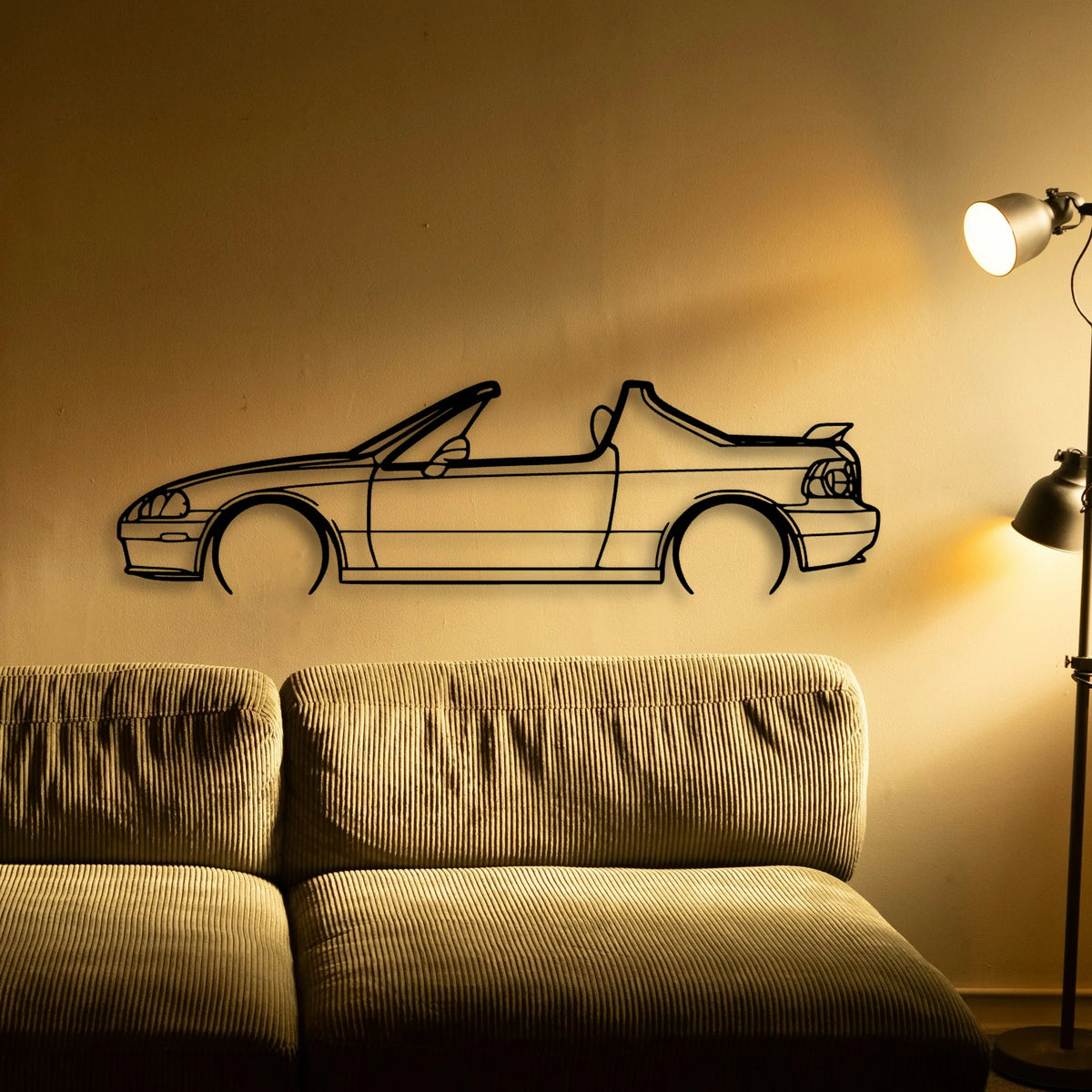DEL SOL 1993 Classic Silhouette Metal Wall Art - Tinvibe