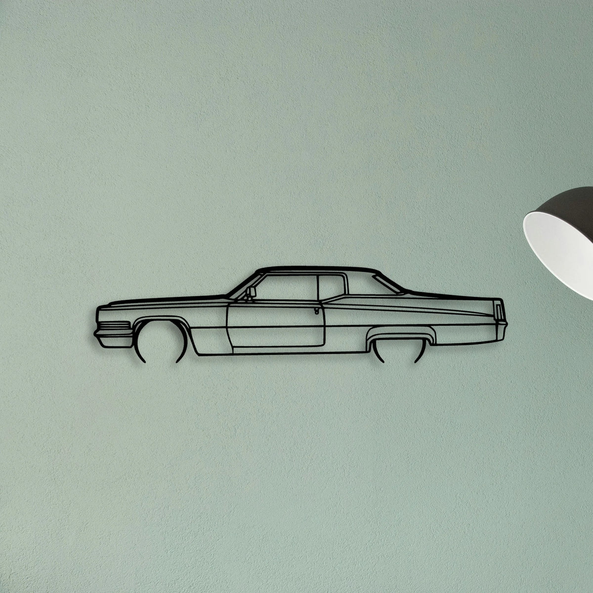 Deville 1970 Classic Silhouette Metal Wall Art - Tinvibe