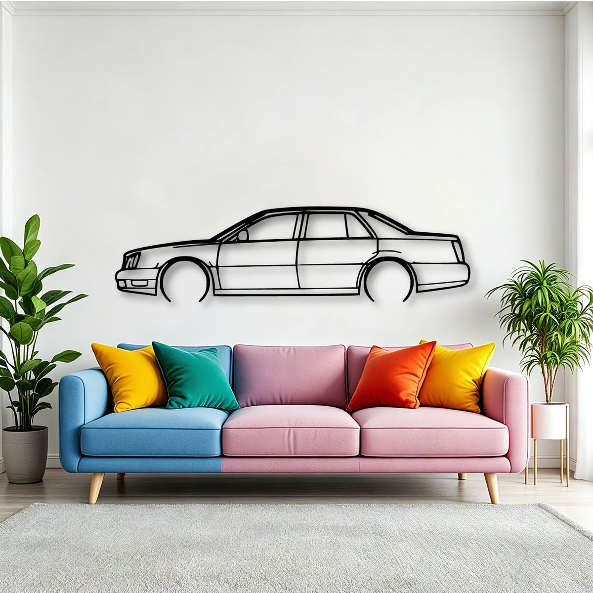 Deville 2002 Classic Silhouette Metal Wall Art - Tinvibe