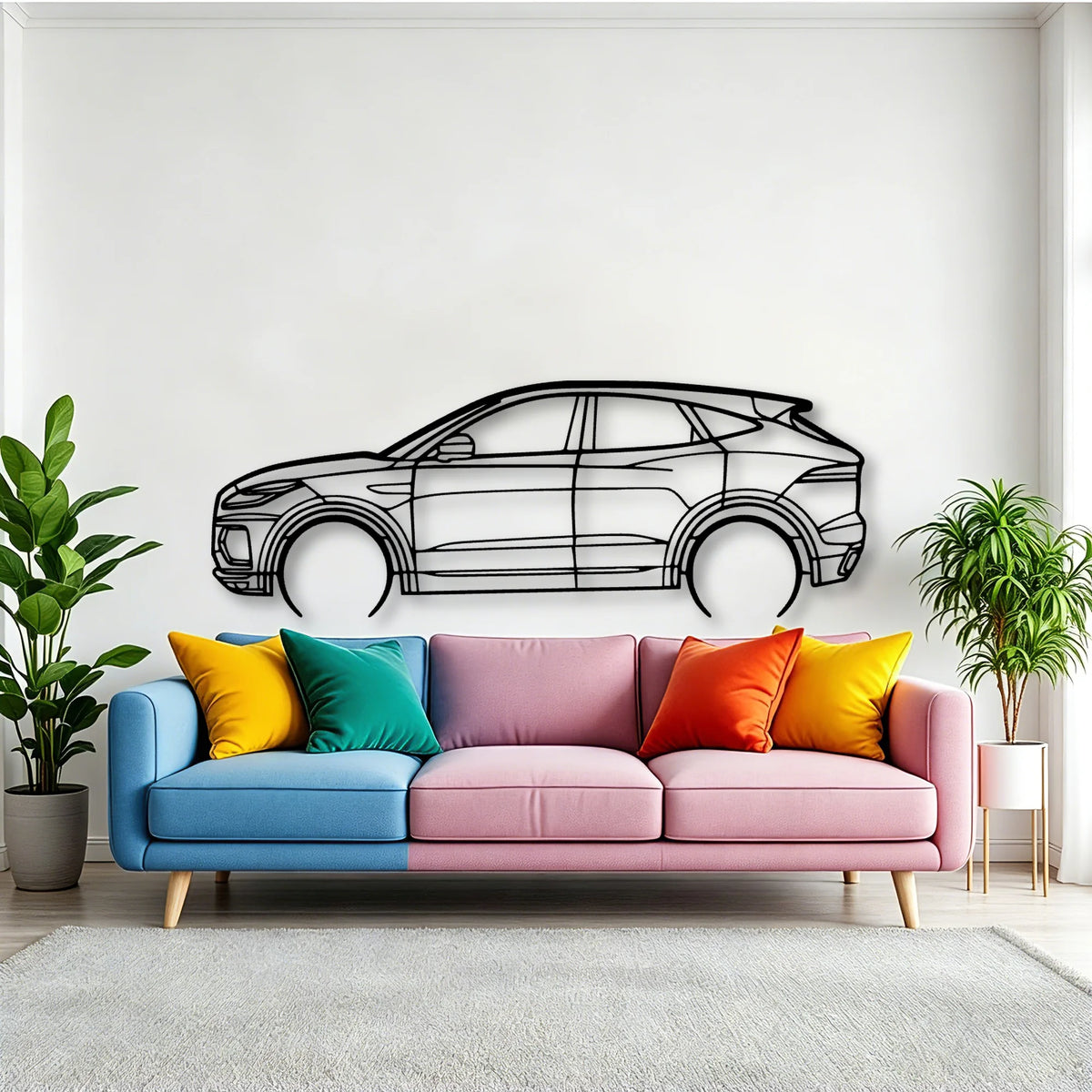 E PACE R Dynamic 2022 Classic Silhouette Metal Wall Art - Tinvibe
