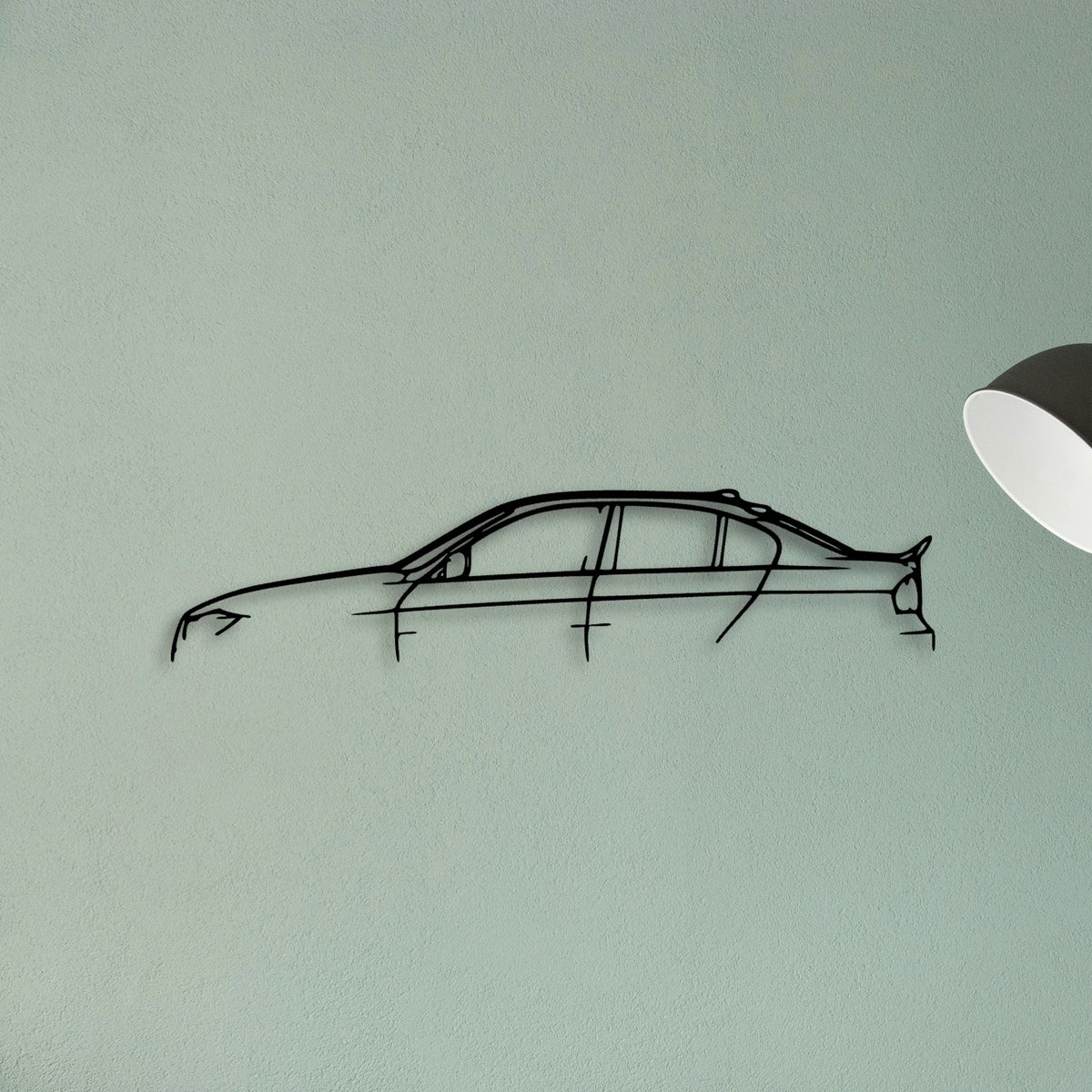 E90 2007 Classic Silhouette Metal Wall Art - Tinvibe