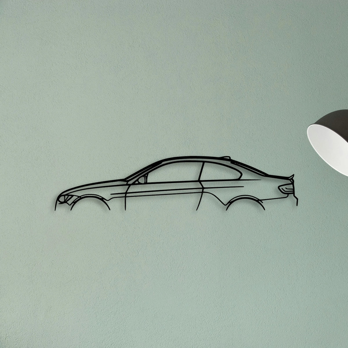 E92 335 Classic Silhouette Metal Wall Art - Tinvibe